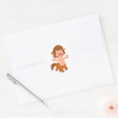 Kleine Cartoon Centaur Sticker (Envelop)