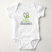 Kleine Charmeur Klavertje Drie St. Patrick's Dag Romper (Voorkant)