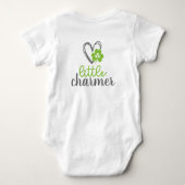 Kleine Charmeur Klavertje Drie St. Patrick's Dag Romper (Achterkant)