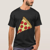 Kleine Cheesy Pepperoni Pizza Slice T-shirt (Voorkant)