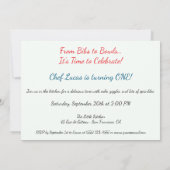 Kleine Chef 1e Verjaardagsfeest Kaart (Achterkant)