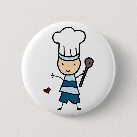 Kleine Chef Boy Ronde Button 5,7 Cm (Voorkant)