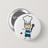 Kleine Chef Boy Ronde Button 5,7 Cm (Voorkant /achterkant)