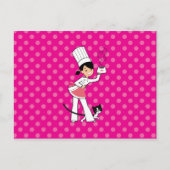 Kleine Chef Illustratie op Briefkaart (Voorkant)