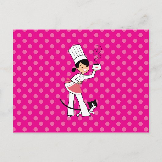 Kleine Chef Illustratie op Briefkaart (Voorkant)