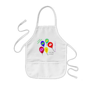 Kleine Chef In training Colorful Balloons Schort