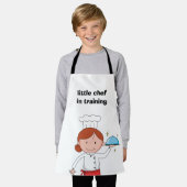 Kleine chef-kok in opleiding schort (Gedragen)