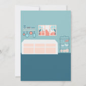 Kleine chef-kok keuken koken verjaardag kaart (Achterkant)