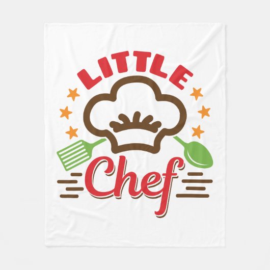Kleine Chef Koken Liefhebber Kinder Fleece Deken (Voorkant)