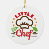Kleine Chef Koken Liefhebber Kinder Keramisch Ornament (Voorkant)