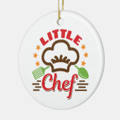 Kleine Chef Koken Liefhebber Kinder Keramisch Ornament (Links)