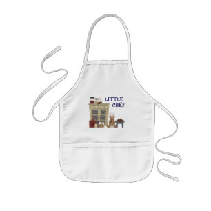 Kleine Chef Teddy Bear Land Primitive Kitchen Kinder Schort