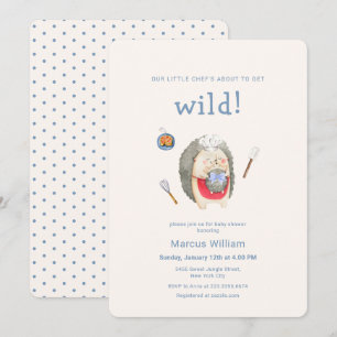 Kleine Chef Wilde Woud Egeltje Baby Shower  Kaart