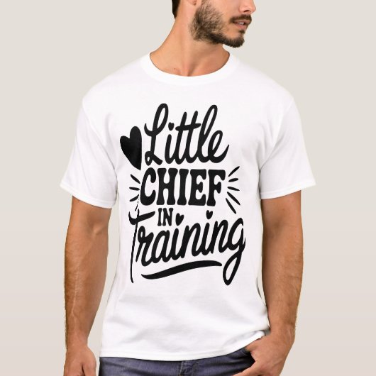 Kleine Chief in opleiding Wit T-shirt (Voorkant)