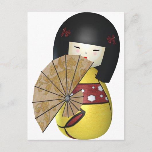 KLEINE CHINA DOLL BRIEFKAART (Voorkant)