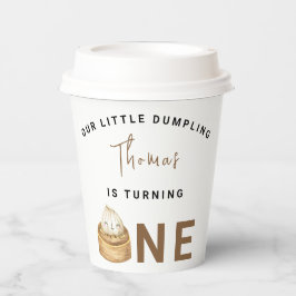 Kleine Chinese dumpling eerste verjaardagsfeest Papieren Bekers