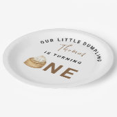 Kleine Chinese dumpling eerste verjaardagsfeest Papieren Bordje (Gekanteld)