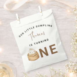 Kleine Chinese dumpling eerste verjaardagsfeestje Bedankzakje