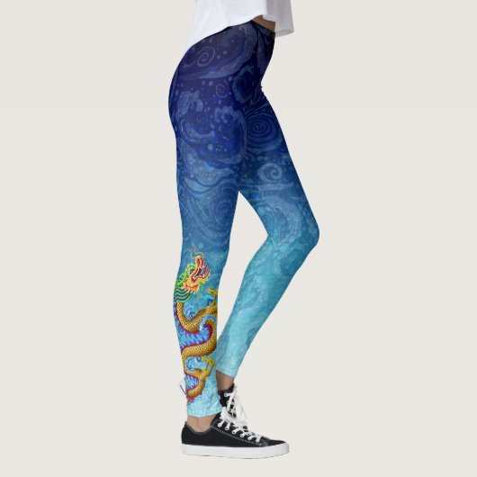 Kleine Chinese gouddraak Leggings (Rechts)