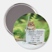 Kleine Chipmunk Meting Equivalenten Magneet (Voorkant / Achterkant)