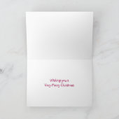 Kleine chocolade Donkey Snowy-kerstkaart Feestdagen Kaart (Binnen)