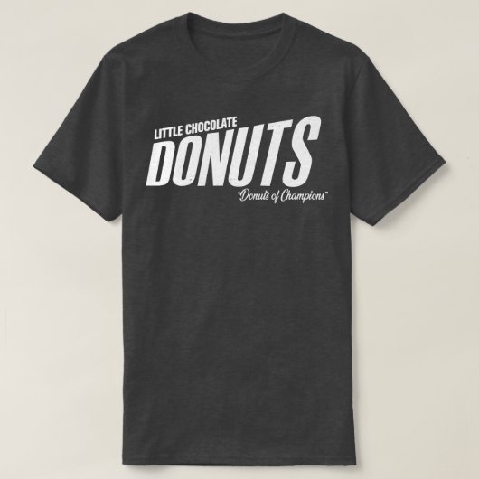 Kleine Chocolade Donuts van Kampioenen T-shirt (Design voorkant)
