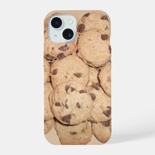 Kleine chocoladekoekjes iPhone 15 case (Achterkant)