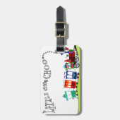Kleine Choo Choo Bagagelabel (Voorkant verticaal)