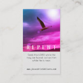 , kleine Christelijke kaart Contactkaartje (Achterkant)