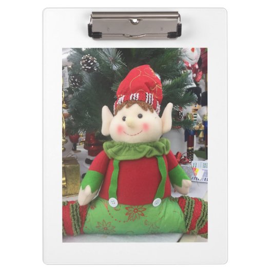 KLEINE "CHRISTMAS ELF" CLIPBOARD KLEMBORD (Voorkant)