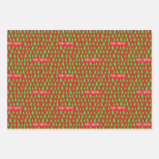 KLEINE CHRISTMAS TREES INPAKPAPIER VEL (Voorkant 3)