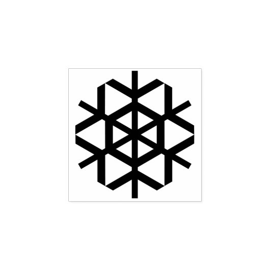 Kleine Chunky Snowflake Rubberstempel (Afrduk)
