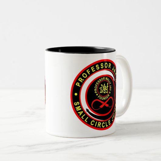 Kleine Circle Jujitsu Coffee-Mok Tweekleurige Koffiemok (Voorkant rechts)