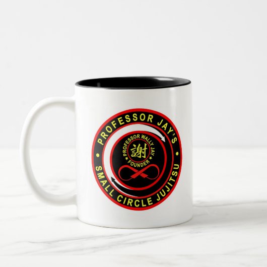 Kleine Circle Jujitsu Coffee-Mok Tweekleurige Koffiemok (Links)