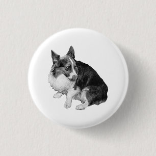 Kleine cirkel, grote oren ronde button 3,2 cm