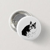 Kleine cirkel, scherpe oren ronde button 3,2 cm (Voorkant /achterkant)