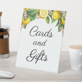 Kleine Citrus Baby shower Kaarten Cadeaus Reclamebord Met Voetstuk (Insitu)