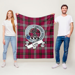 Kleine Clan Badge Tartan Schotse Ruit Fleece Deken