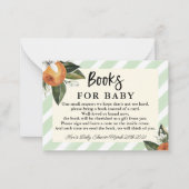 Kleine clementineboeken met cutie-Baby shower voor Notitiekaartje (Voorkant)