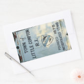 Kleine Compton, RI Opgericht teken Rechthoekige Sticker (Envelop)