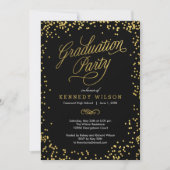Kleine Confetti EDITABLE COLOR Graduparty Kaart (Voorkant)