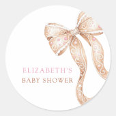 Kleine Cookie Baby shower Stickers (Voorkant)