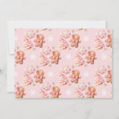 Kleine Cookie Kerstmis 1e verjaardag foto Kaart (Achterkant)