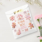 Kleine Cookie Kerstmis Verjaardag Dank u Bedankzakje (Gezegeld)