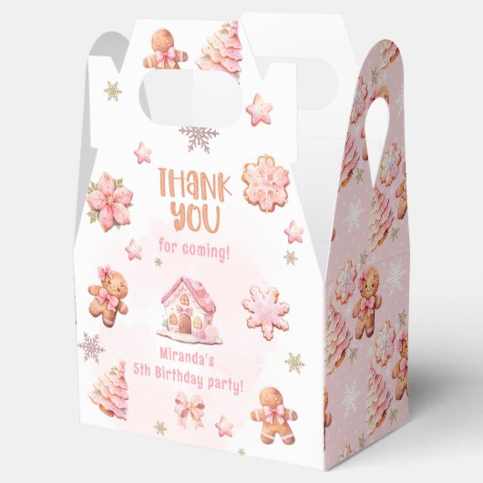 Kleine Cookie Oh wat een leuke kerstverjaardag Bedankdoosjes (Geopend)