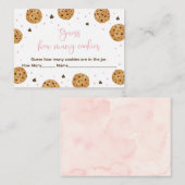 Kleine Cookie Roze Meisje Raad eens hoeveel spelle Informatiekaartje (Voorkant / Achterkant)