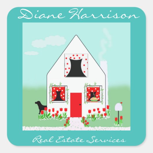 Kleine Cottage Sticker (Voorkant)