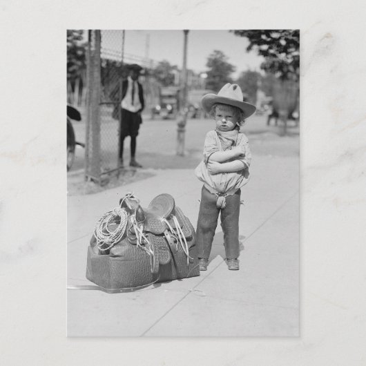 Kleine Cowboy, 1923 Briefkaart (Voorkant)
