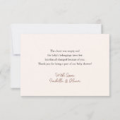 Kleine Cowboy Baby shower dank je kaart (Achterkant)