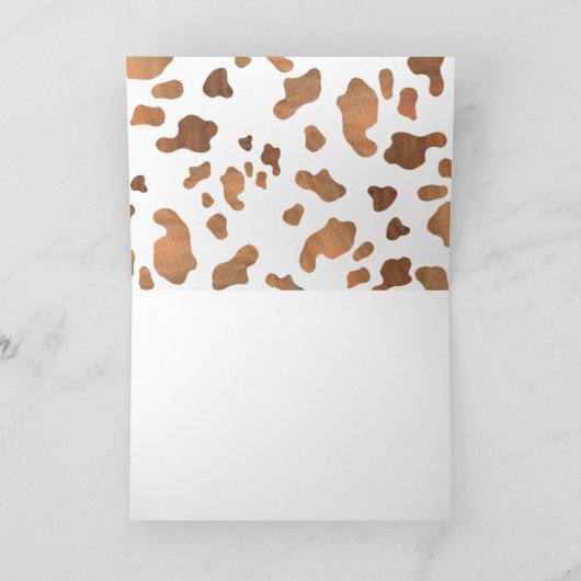 Kleine Cowboy Baby shower Dank u Bedankkaart (Binnen)